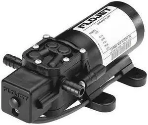 FLOJET RLFP222201D Diaphragm Pump,Motor Driven,24VDC,35 psi