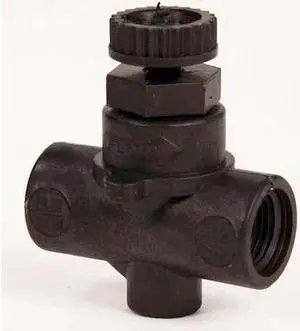 HAYWARD FLOW CONTROL NVA4025T Needle Valve, Straight, PP/FPM, 1/4", Threaded