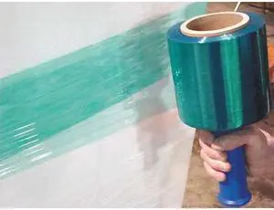 ZORO SELECT 15A926 Hand Stretch Wrap 5" x 1000 ft., Green