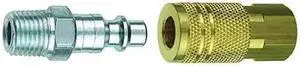 AMFLO 13-201 Hose Coupling Set, 1/4 in Hose Fitting Size, 1/4 in Coupling SIze,