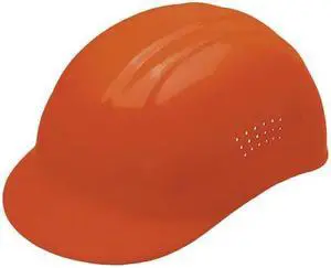 ERB SAFETY WEL19113OR Bump Cap, Front Brim, Polyethylene, Pinlock Suspension,