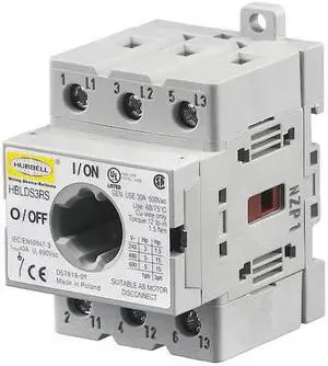 HUBBELL WIRING DEVICE-KELLEMS HBLDS3RS Replacment Disconnect Switch,30A