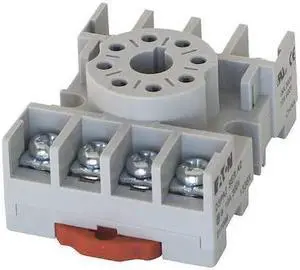EATON D3PA2 Relay Socket,Finger Safe,Octal,8 Pin