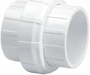 ZORO SELECT 457005 PVC Union, Socket x Socket, 1/2 in Pipe Size