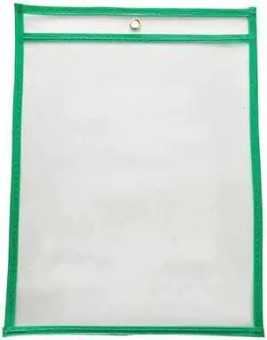 ZORO SELECT 45TU82 Shop Ticket Holder,Green,12 in. W,PK15