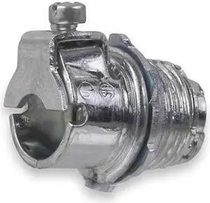 ABB 300-TB Conduit Fitting Grounding Connector, 3/8 in, Threaded, Steel, Plain,
