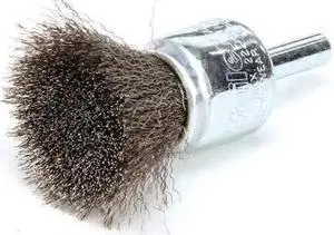 WEILER 96106 Crimped Wire End Wire Brush, Stainlesss Steel