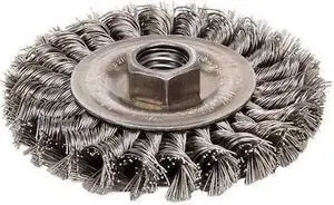 Dualife Sta-4 Twist Knot Wire Wheel, 4" Dia, .02 Wire
