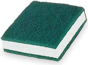 TOUGH GUY 2NTJ5 Soap Pad, 3-1/2"L, 3-1/2"W, Grn/Wh, PK5