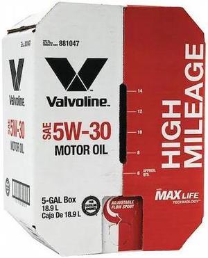 VALVOLINE 881047 Motor Oil,5 gal. Sz,5W-30 SAE Grade,Box