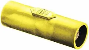 HUBBELL WIRING DEVICE-KELLEMS HBLDMY Double Connector, 600VAC/250VDC, Yellw HUBBELL WIRING DEVICE-KELLEMS HBLDMY Double Connector, 600VAC/250VDC, Yellw