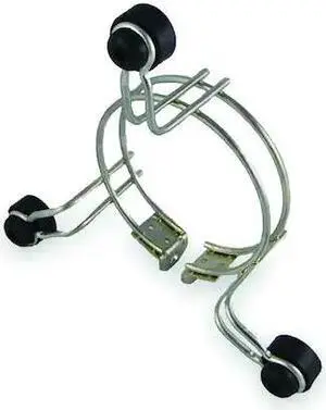 DAYTON 2MEV4 Motor Mtg Bracket,3-Ring,Anodized Steel