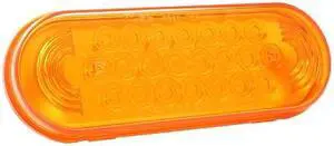 GROTE 53963 Stop/Tail/Turn Lamp,Oval,Yellow