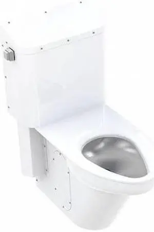 BESTCARE WH2145_10 Ligature Resistant Toilet, 1.28 to 1.6 gpf, Siphon Jet,