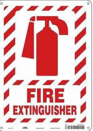 CONDOR 469W94 Safety Sign, 14 in Height, 10 in Width, Aluminum, Vertical