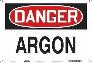 CONDOR 470T08 Safety Sign, 10 in Height, 14 in Width, Aluminum, Horizontal