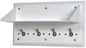 BESTCARE WH1824-SLPT Bookshelf,Ligature Resistant,White