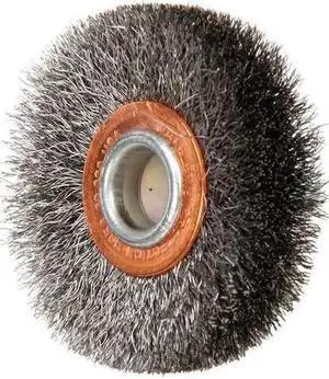 WEILER 90117 Crimped Wire Wheel Wire Brush, Stem, 2"