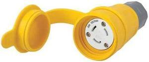 HUBBELL WIRING DEVICE-KELLEMS HBL29W08 Watertight Locking Connector, Non-NEMA,