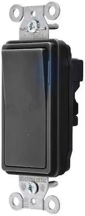 HUBBELL WIRING DEVICE-KELLEMS SNAP2101ILBK Illuminated Wall