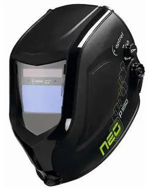 OPTREL 1007.000 Welding Helmet, Shade 4, 9 to 13, Black