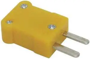 ZORO SELECT 4JPL7 Type K Thermocouple Plug,Mini,PK2