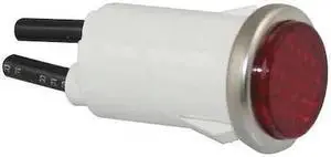 ZORO SELECT 20C840 Flush Indicator Light,Red,12V