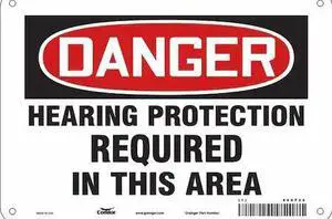 CONDOR 466F29 Safety Sign,10" W,7" H,0.032" Thickness