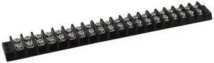 ZORO SELECT 6ZEG5 Terminal Strip,15A,20 Pole,300VAC