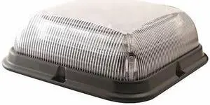 ECCO EB7180CA Beacon Light,Amber, Clear,2-5/16" H