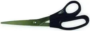 ZORO SELECT 2WFX1 Scissors,8 In, Blk Hard Grip Handle