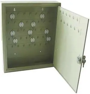 ZORO SELECT 2NET4 Key Control Cabinet, Steel, Beige, 62 Key Capacity