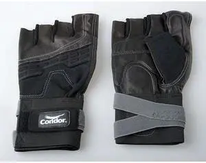 CONDOR 1EC83 Anti-Vibration Gloves,L,Black/Silver,PR