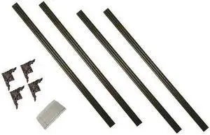 MIRREDGE 54112 1-1/2" W, Wood Grain Mirror Installation Kit