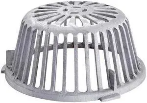 JAY R. SMITH MANUFACTURING 1010AD Roof Drains Dome Strainer, Aluminum, 11 1/8 in