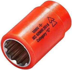 ITL 01630 1/2 in Drive Insulated Socket 3/4 in