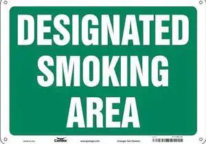 CONDOR 474M38 Safety Sign, 10" H, 14 in W, Polyethylene, Horizontal Rectangle,