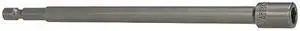 APEX TOOL GROUP M6N-0808-6 Nutsetter,1/4" Hex,6" L,Steel,Unfinished