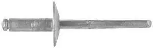 ZORO SELECT 1904PK Blind Rivet, Dome Head, 3/16 in Dia., 17/32 in L, Aluminum