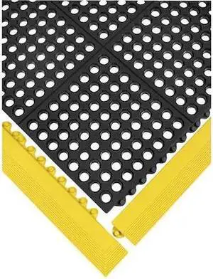 WEARWELL 572 Ramp Edge, 3 in W x Nitrile Rubber, Yellow