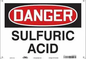 CONDOR 470V79 Safety Sign, 10 in Height, 14 in Width, Polyethylene, Horizontal