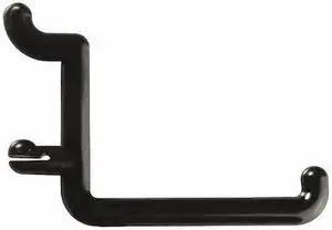 FUNCTIONAIRE 25-FH4-4 Locking Pegboard Hooks,1/4 in. dia,PK25