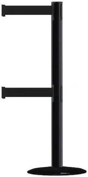 TENSABARRIER 889T2B-33-33-STD-NO-B9X-C Barrier Post with Belt, 7 1/2 ft Length,