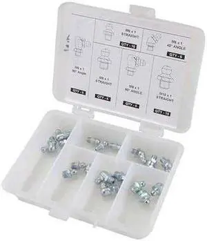 Westward Grease Fitting Kit, No. Pieces 44, PK44   52NZ88
