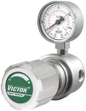 VICTOR 4000-9376 Regulators,Station,Single Stage,1/4 in.