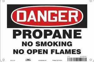 CONDOR 473U74 No Smoking Sign, 7" H, 10" W,  Vertical Rectangle, English, 473U74