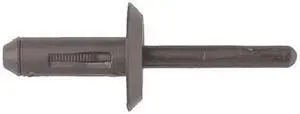ZORO SELECT 5775PK Blind Rivet, Dome Head, 17/64 in Dia., 13/16 in L, Nylon