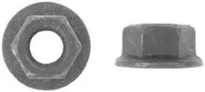 ZORO SELECT 5797PK Flange Nut, M5-0.80, Steel, Not Graded, Phosphate, 11 mm Hex