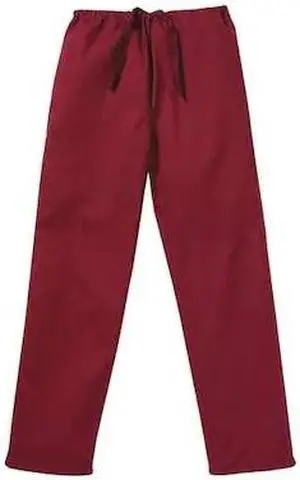 LANDAU 7602RWPMED Scrub Pants, Cotton/Polyester, Drawstring Waist, 31 in