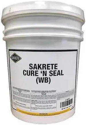 SAKRETE 120045 Concrete Sealer, Pail, Clear, Cure & Seal